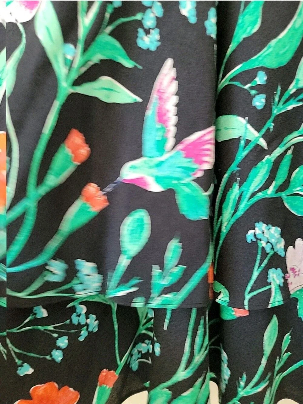 kate spade Skirt The Rules Floral Hummingbird Skirt Sz 4